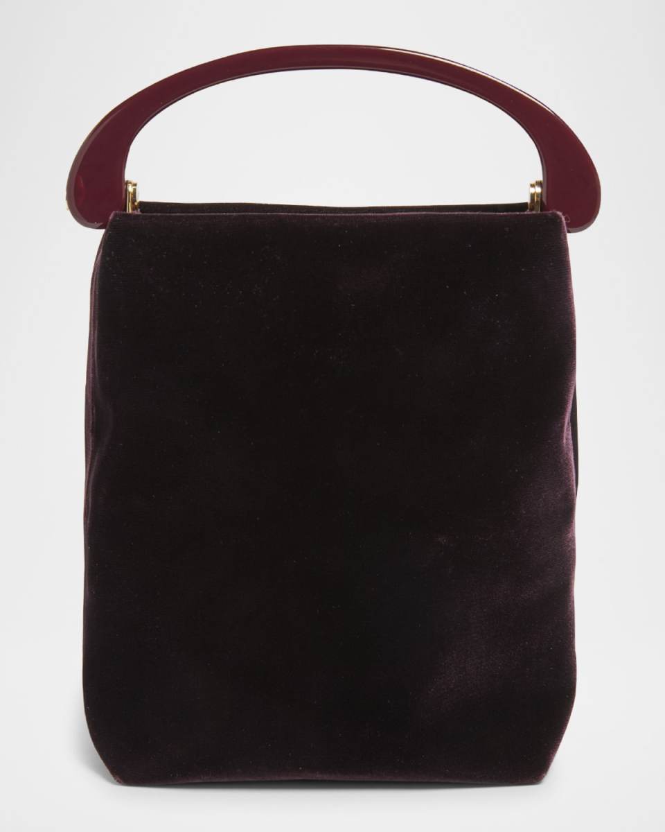 Velvety Viscose Mini Crossbody Bag